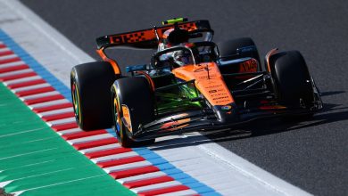 f1-japanese-gp:-norris-leads-mclaren-1-2-as-grass-fires-interrupt-practice