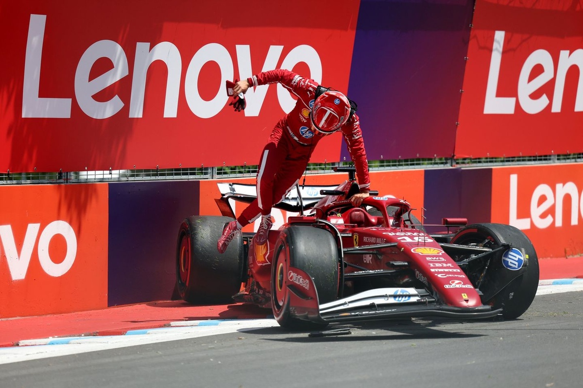 f1-canadian-gp:-max-verstappen-leads-as-charles-leclerc-crashes-in-fp1